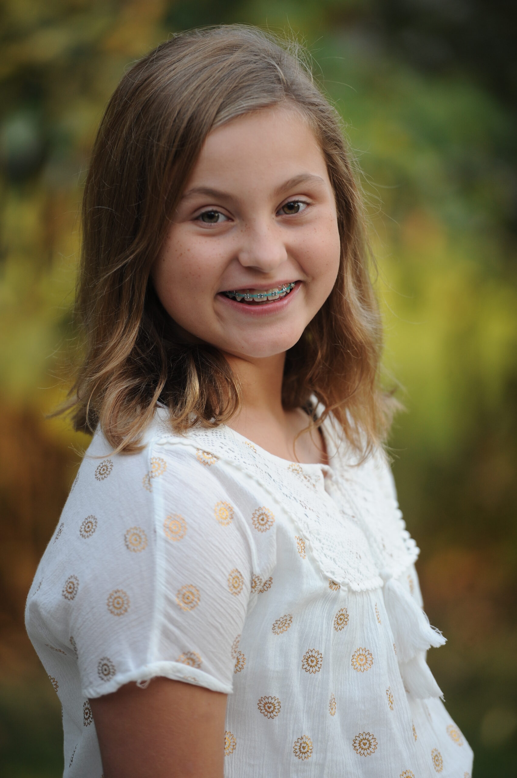 Smiling Girl with Braces